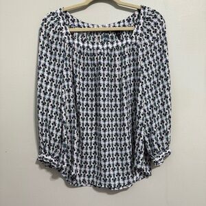 NWT Ann Taylor Floral Long Sleeve Blouse Size XS